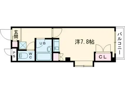 TMビル(1K/2階)の間取り写真