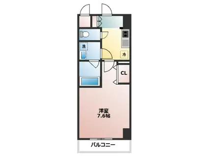 Kスマート小牧(1K/9階)の間取り写真