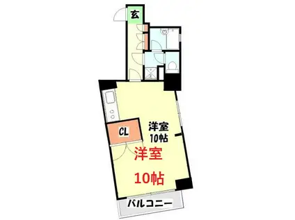サマーハイム東大井(ワンルーム/5階)の間取り写真