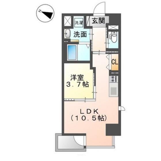 キアーズIII(1LDK/2階)の間取り写真