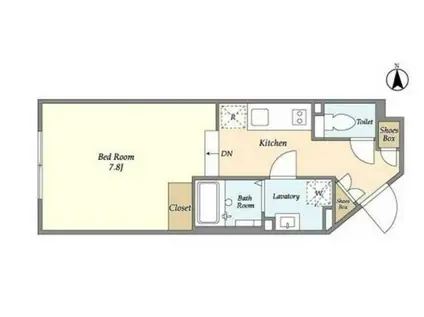 ALERO世田谷羽根木ーアレーロ世田谷羽根木ー(1K/1階)の間取り写真