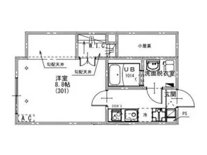 KEIAI RESIDECE北習志野(1K/3階)の間取り写真