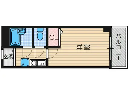 平和ハイツ(1K/3階)の間取り写真