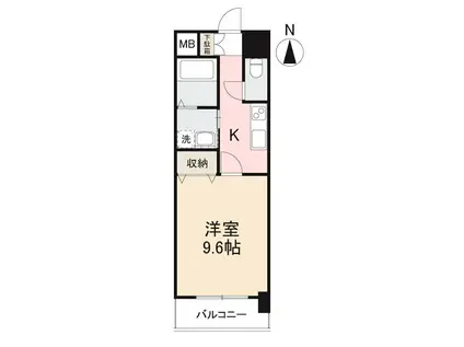 ASレジデンス錦町(1K/11階)の間取り写真