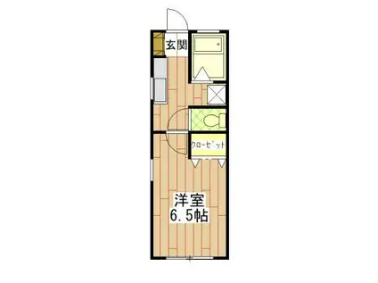 ペペロンチーノ(1K/2階)の間取り写真