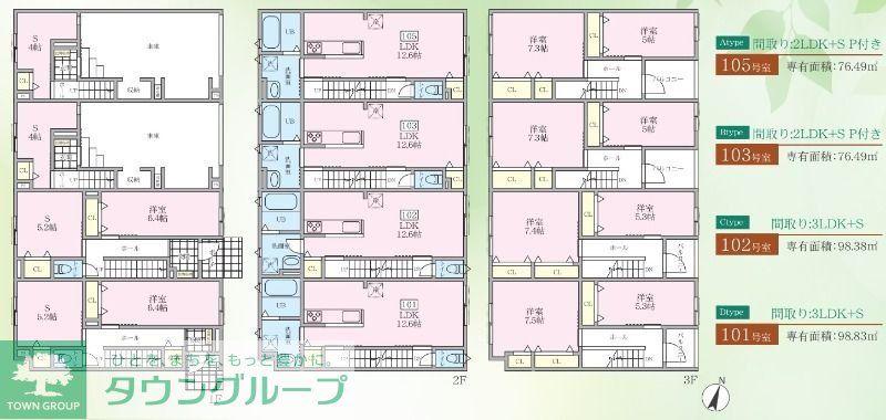 くぅガーデン(3SLDK/1階)の間取り写真