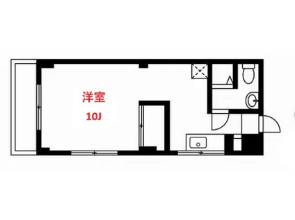 石井マンション(ワンルーム/3階)の間取り写真