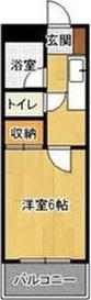 プレアール塔原東(1K/4階)の間取り写真