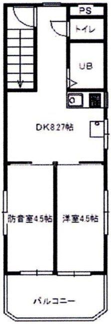 パロ常盤台(2DK/4階)の間取り写真