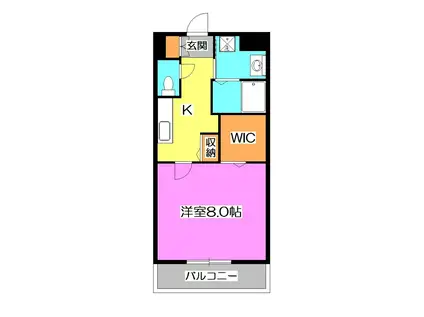 LA FONTE(1K/1階)の間取り写真