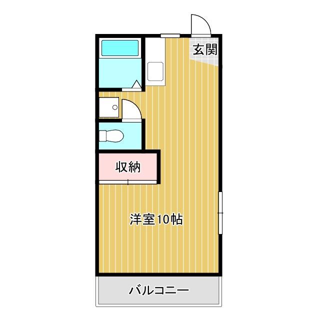 メゾン住吉(ワンルーム/2階)の間取り写真