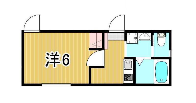 アズール東尾久(1K/3階)の間取り写真