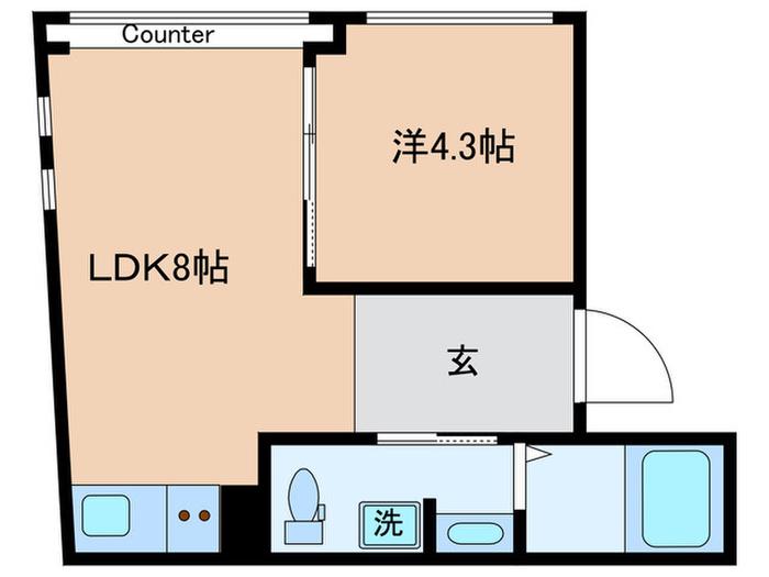 DSVARIE高田馬場レジデンス(1LDK/3階)の間取り写真
