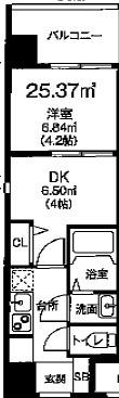 ビガーポリス346京橋II(1DK/10階)の間取り写真