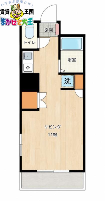 ピアプレッツァ西町(ワンルーム/3階)の間取り写真