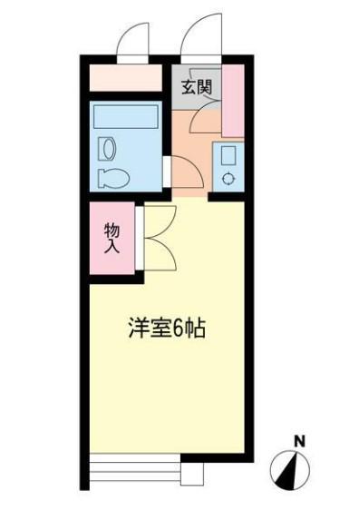 シティアビタ溝の口C(ワンルーム/1階)の間取り写真