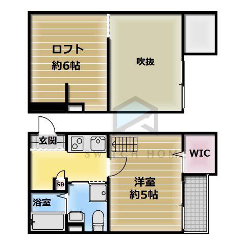 クロスレジデンス布施(1K/1階)の間取り写真