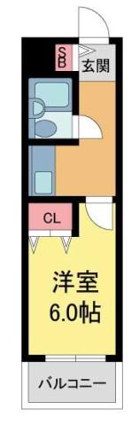 ステラハウス4-800(1K/1階)の間取り写真