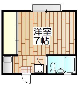 イズメハイツ(ワンルーム/1階)の間取り写真