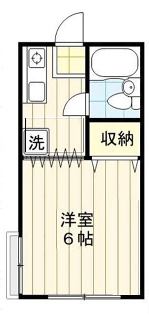 サニーコーポIII(1K/2階)の間取り写真