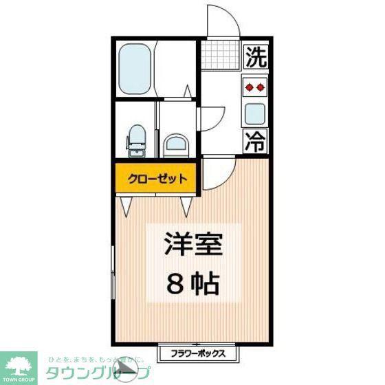 ルミネッセンス(1K/2階)の間取り写真