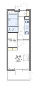 レオパレスフェリキタス花園(1K/3階)の間取り写真