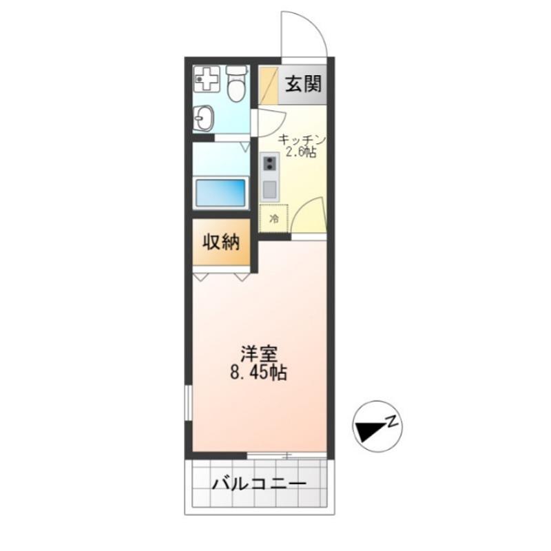 REBLANCHE(1K/3階)の間取り写真