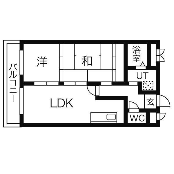 THE TOKUGETU 20(2LDK/1階)の間取り写真