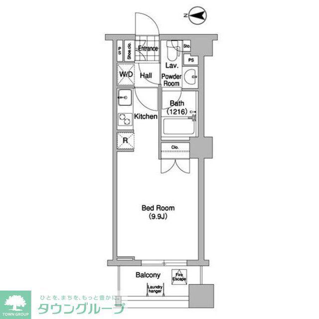 コンフォリア大山(ワンルーム/7階)の間取り写真