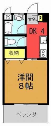 コーポ秀(1K/2階)の間取り写真