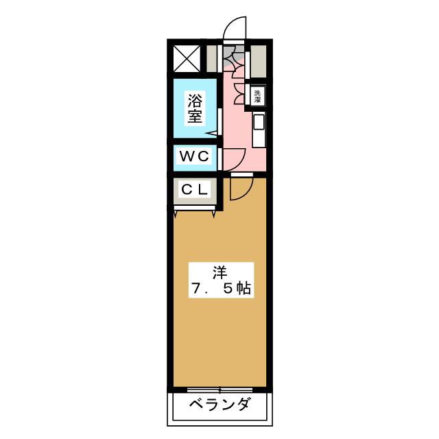 LE GRANDIR(1K/1階)の間取り写真