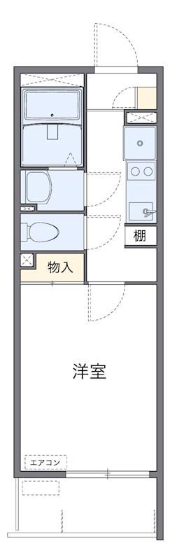 ノワール久が原(1K/2階)の間取り写真