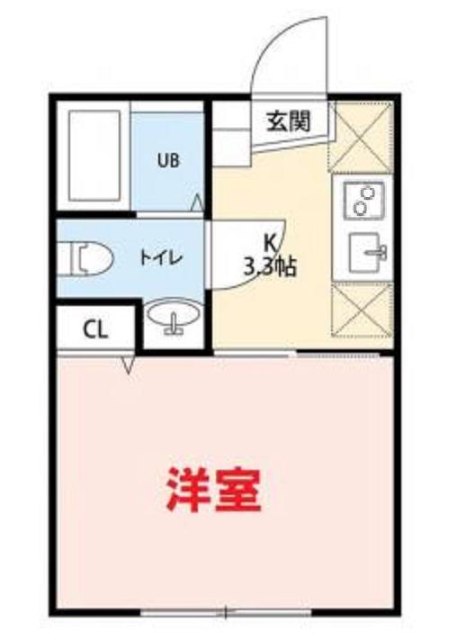 アウラ竹之丸(1K/1階)の間取り写真
