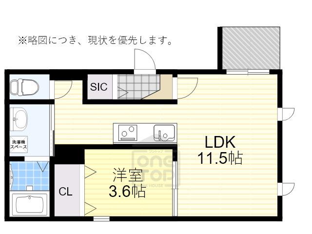 マルベリーカーサ(1LDK/2階)の間取り写真