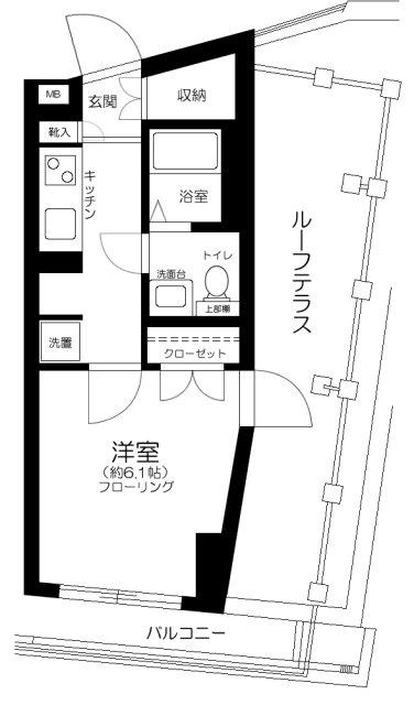 LE-LION IKEBUKURO(1K/5階)の間取り写真