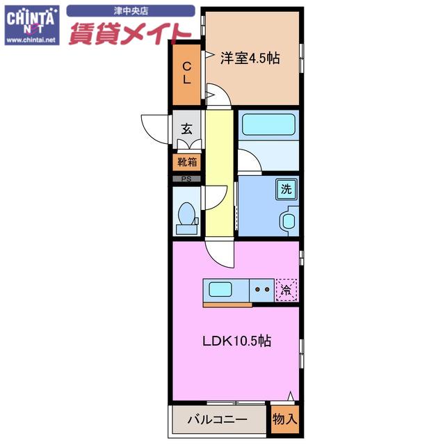 MTK-3(1LDK/2階)の間取り写真