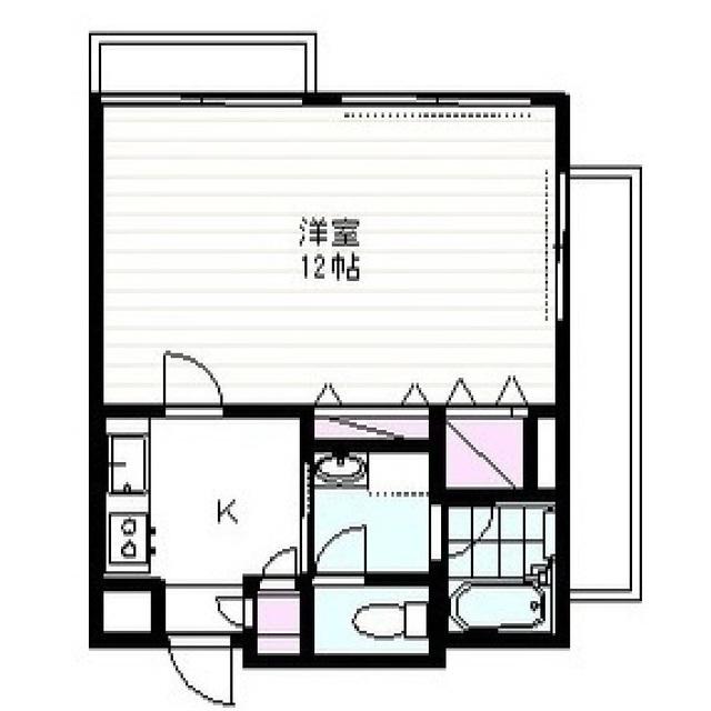 イーアンドケイ(1K/3階)の間取り写真