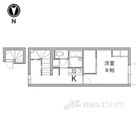 レオパレス大磯(1K/2階)の間取り写真