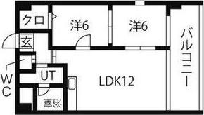 PLUMOSUS(2LDK/7階)の間取り写真