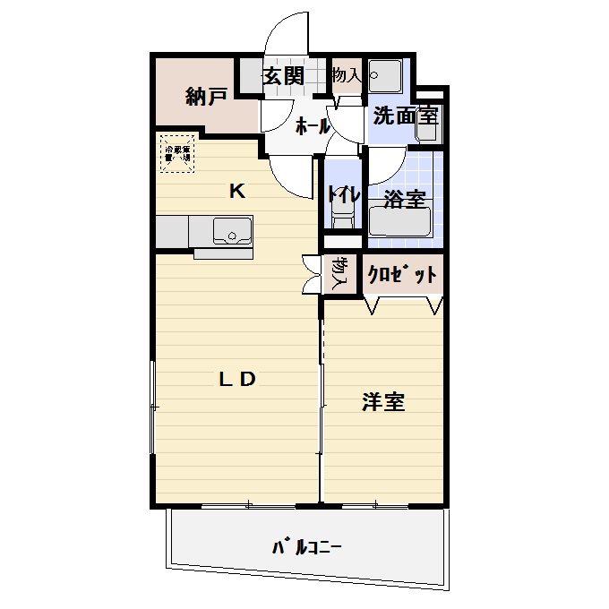 アンソレイエ槙(1SLDK/2階)の間取り写真