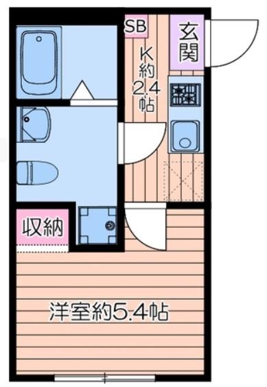 都営三田線 志村三丁目駅 徒歩7分 3階建 築1年(1K/1階)の間取り写真