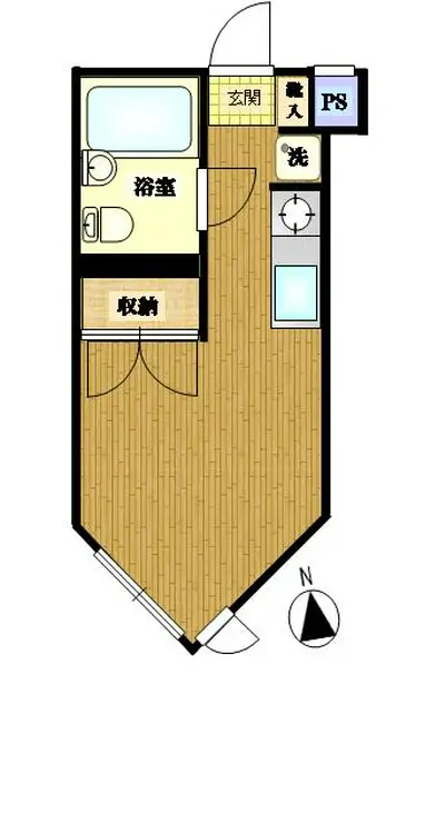 サンハイツ秋山 1階階 間取り