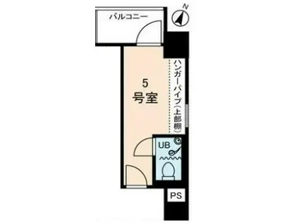 アムス・アミティエ川崎III(ワンルーム/2階)の間取り写真