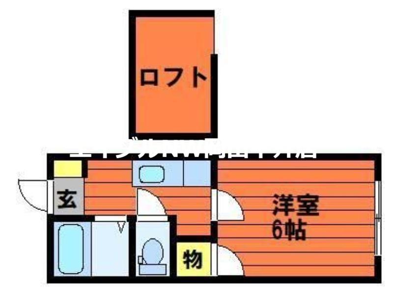 ACT18(1K/2階)の間取り写真