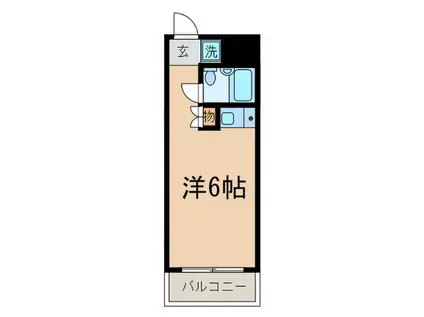 プラザ新川崎(ワンルーム/3階)の間取り写真