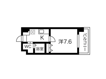 FDS COURT FELICE(1K/8階)の間取り写真