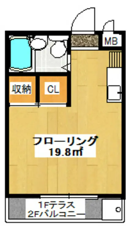 フラット連光寺 1階階 間取り