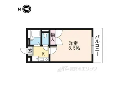 レオパレスジュネス(1K/3階)の間取り写真