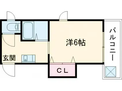 シャトー・ラフィット(1K/5階)の間取り写真