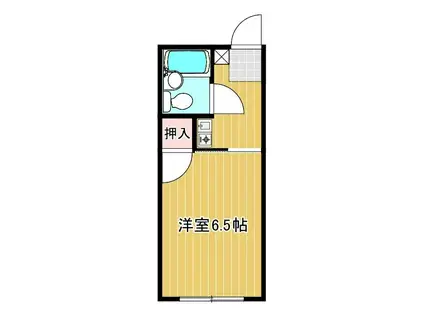 秀友ハイツ(1K/1階)の間取り写真